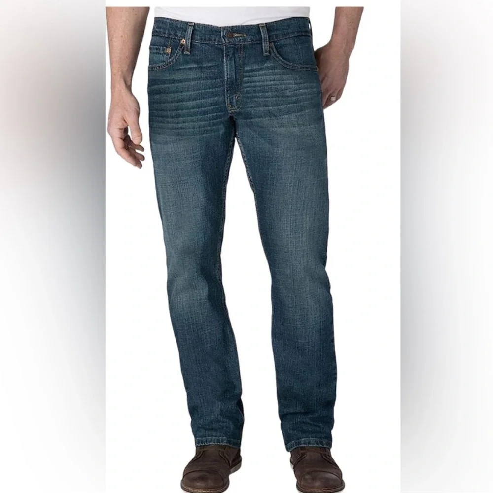 Levi’s Signature S37 Slim Straight Jeans Men’s 40x30 Medium Wash Stretch Denim